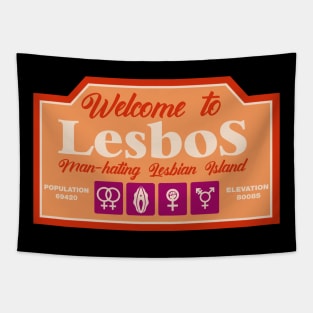 WELCOME TO LESBOS Tapestry