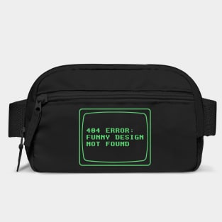 404 Error Funny Design Not Found  Geek Humor Bag