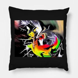 Black Lightning Pillow