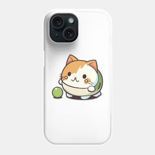 Cute kitten with ball Phone Case