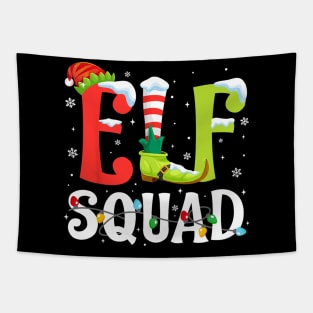 Elf Squad Christmas Family Matching Xmas Elf Pajamas Tapestry