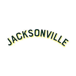 Jacksonville Florida Vintage Arch Letters T-Shirt