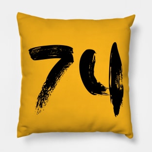 Number 74 Pillow