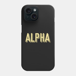 Alpha Sunshine Letter Phone Case