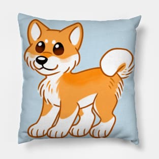 Cute Fluffy Shiba Inu Pillow