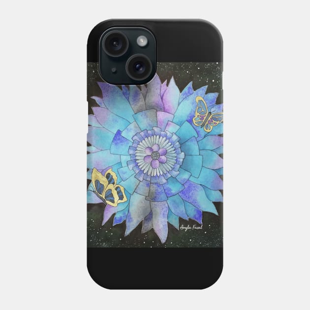 Flower and Butterfly mandala Phone Case by amyliafaizalart