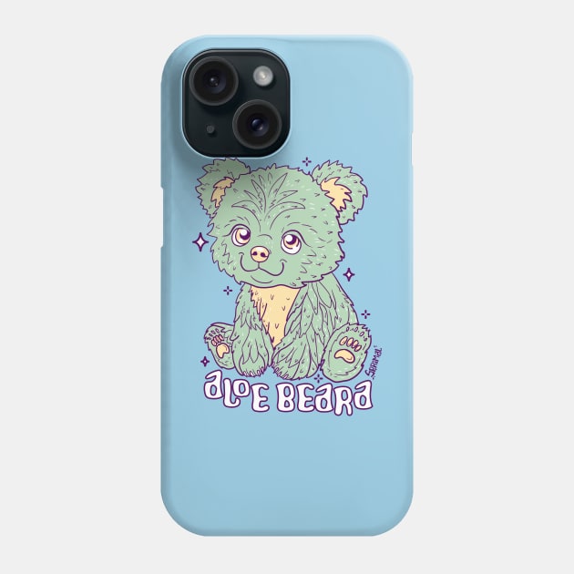 Aloe Beara - Whimsical Aloe Vera Bear Illustration Phone Case by SPIRIMAL