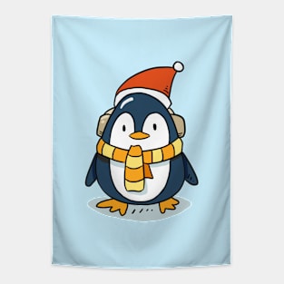 Penguin Christmas Tapestry