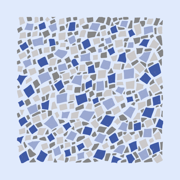 Broken Tiles Mosaic Pattern Dark Blue Color Background Gc 120 8