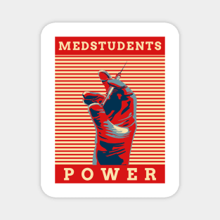 Medstudents Power- Medical Student In Medschool Funny Gift For Nurse & Doctor Medicine Magnet