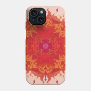 The Fiery Sun Mandala Phone Case