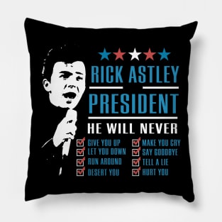 Rick Astley for President Pillow