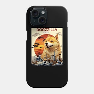 Dogezilla  Funny Doge Meme Giant Shiba Inu Funny Doge Meme Giant Shiba Inu Phone Case