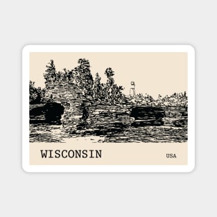Wisconsin USA Magnet