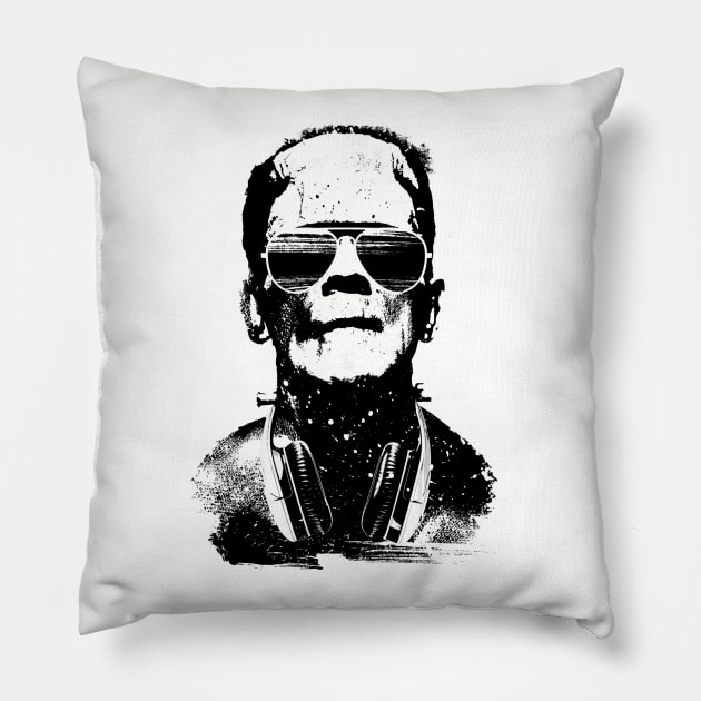 Dj Frankenstein Pillow by clingcling