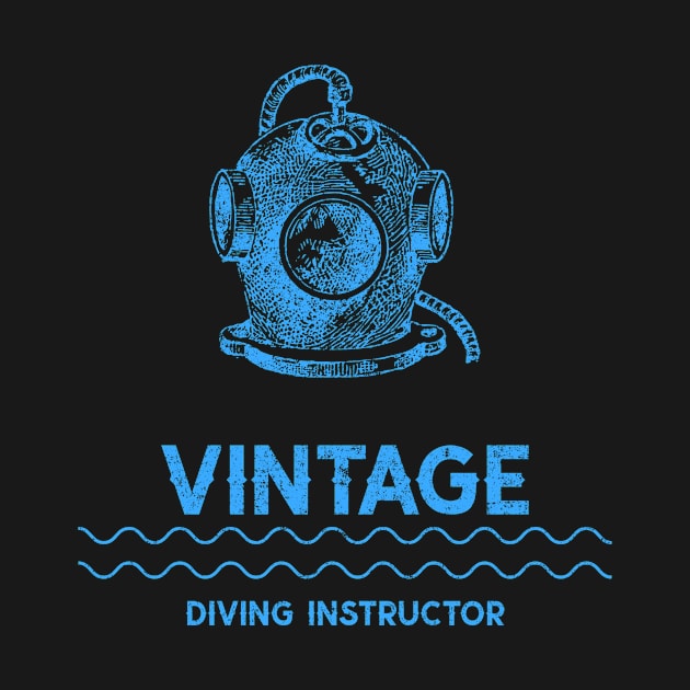 Vintage Diving Instructor by Fresh Sizzle Designs