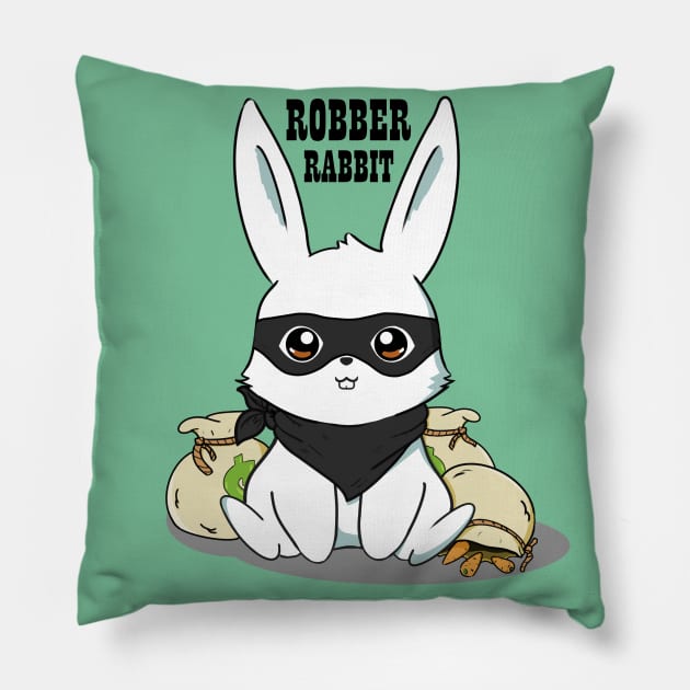 Robber Rabbit Pillow by AshStore