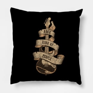 Retro 80s Rock N Roll Music Festival Pillow