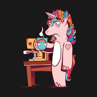 Tried Unicorn With Coffee T-Shirt