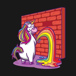 Unicorn Peeing Rainbows T-Shirt