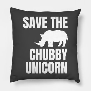 save rhino funny Pillow