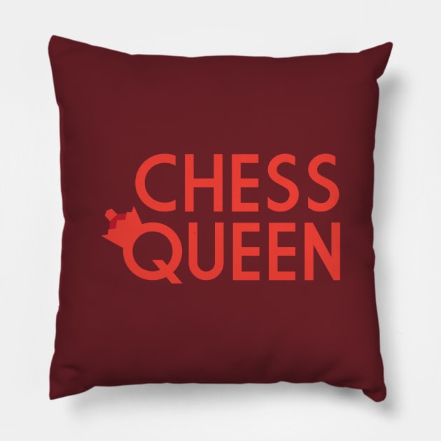 Chess Queen Pillow by lorocoart