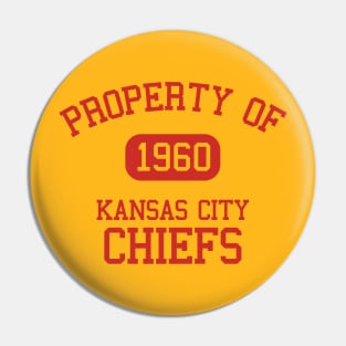 Property of Kansas City Chiefs Pin