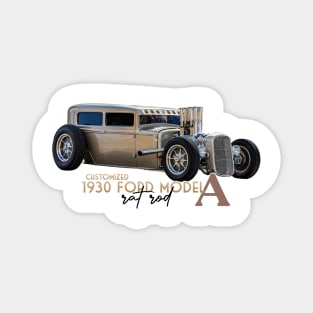 Customized 1930 Ford Model A Rat Rod Magnet