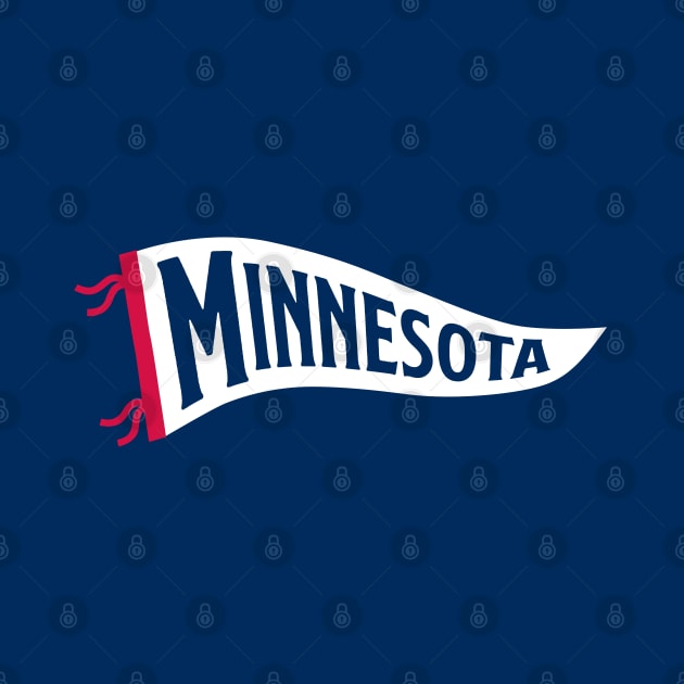 Minnesota Pennant - Navy by KFig21