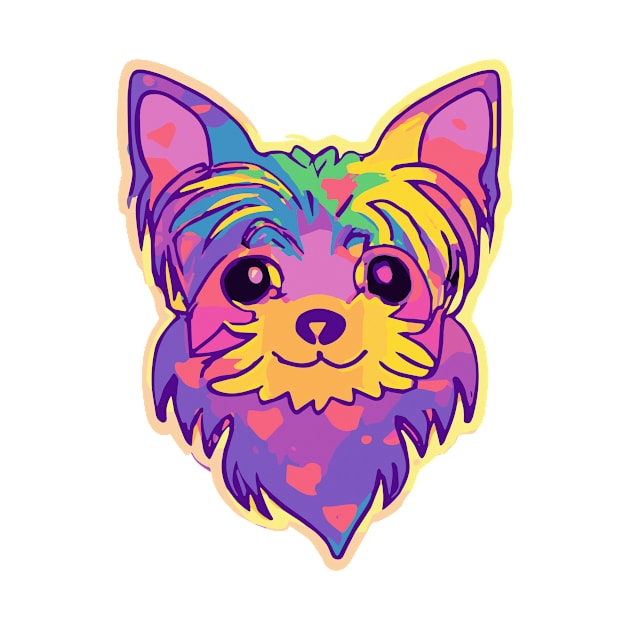 Yorkshire Terrier Rainbow Dog Lover Yorkie by BetterManufaktur