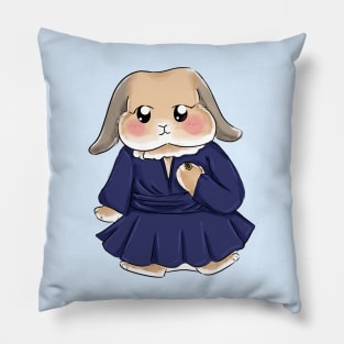 Royal Blue Rabbit Outfit _ Bunniesmee Pillow