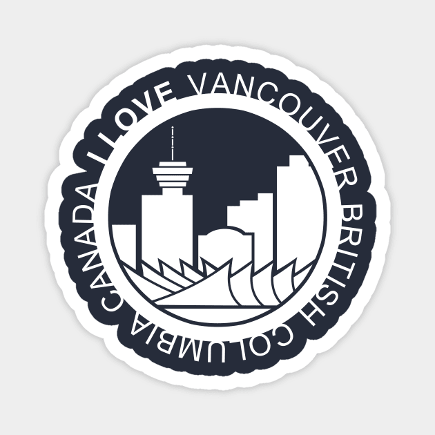 I Love Vancouver Magnet by Seamuno