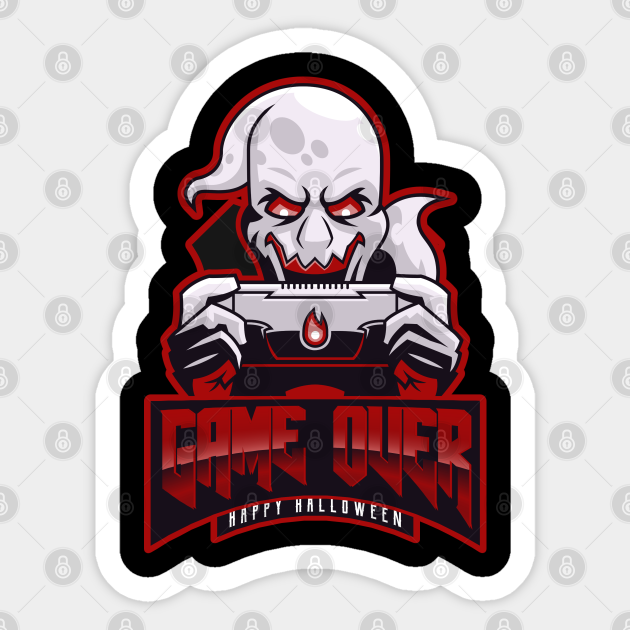 Halloween spooky ghost gaming gift - Scary Ghost - Sticker