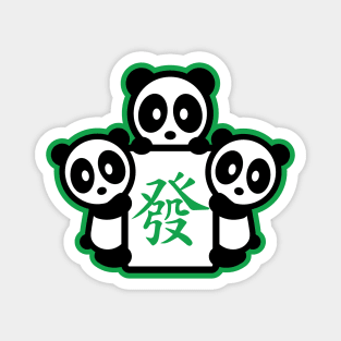 Fat Choi Mahjong Panda Bambu Brand Chinese Game MJ Tiles Players Honor Leg Dragon Hand 13 Orphans Shuffle Stack Characters Pong Magnet