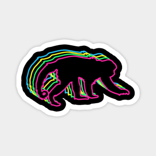 Monkey 80s Neon Magnet