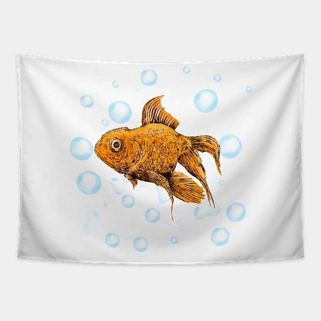 Gold Fish Tapestry by Apatche