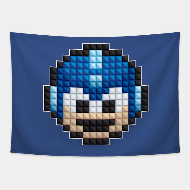 HD PIxels: Mega Man 1up Tapestry by LinesOfCharacter