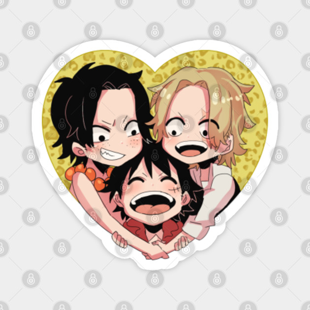 Luffy Ace Sabo Love Child Brotherhood Luffy Ace Sabo One Piece Magnet Teepublic Luffy Ace Sabo Love Child Brotherhood Luffy Ace Sabo One Piece Magnet Teepublic