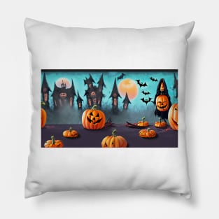 A Hauntingly Cute Halloween Photo Pillow