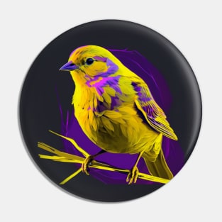 Modern Canary Design Pin