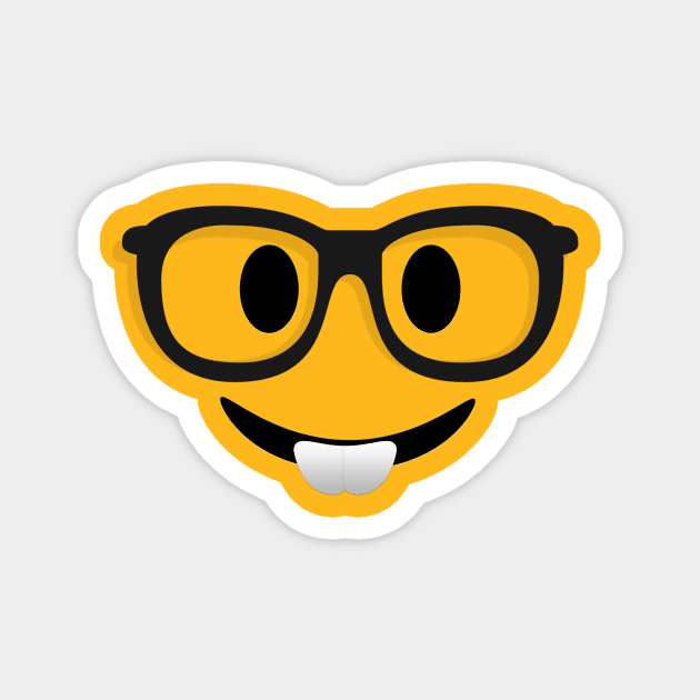 HappyFace Nerd Magnet by diretoriododesign