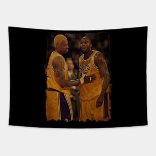 Glen Rice and Dennis Rodman Vintage Tapestry