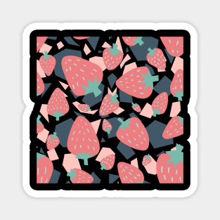 Strawberry Pattern Magnet