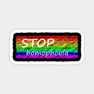 Stop homophobia Magnet