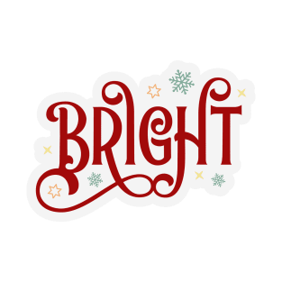 Bright Christmas Sticker T-Shirt