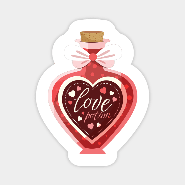 Love Potion (Dark Red) Magnet by AIPerfection