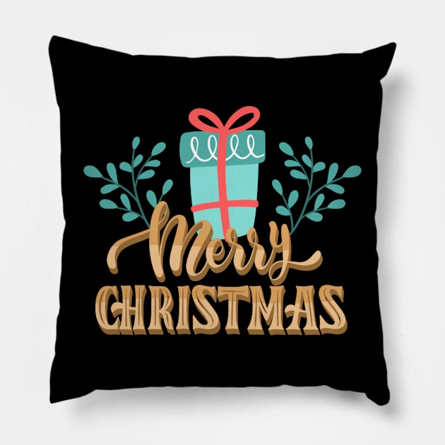 merry christmas Pillow by M_Mary