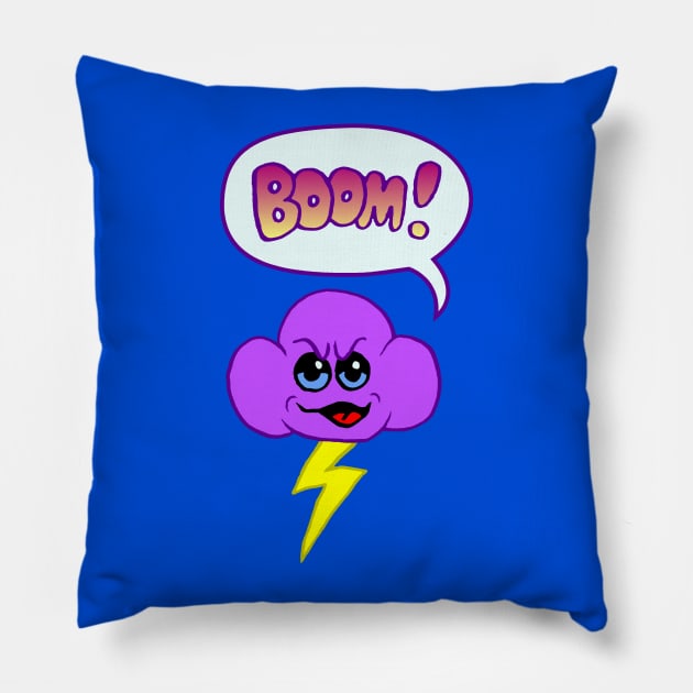 Thunder Cloud Pillow by MalcolmKirk