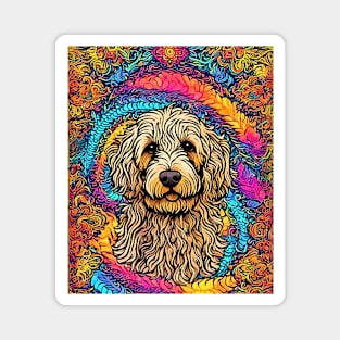 Psychedelic Labradoodle Magnet