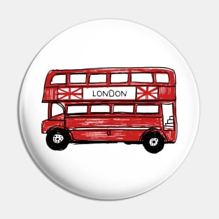 Double Decker Bus Pin